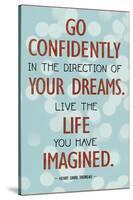 Live the Life You Have Imagined Thoreau Quote Art Print Poster-null-Stretched Canvas