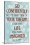 Live the Life You Have Imagined Thoreau Quote Art Print Poster-null-Stretched Canvas