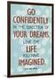 Live the Life You Have Imagined Thoreau Quote Art Print Poster-null-Framed Art Print