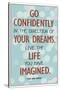 Live the Life You Have Imagined Thoreau Quote-null-Stretched Canvas