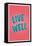 Live Well-null-Framed Stretched Canvas