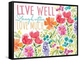 Live Well-Sara Berrenson-Framed Stretched Canvas