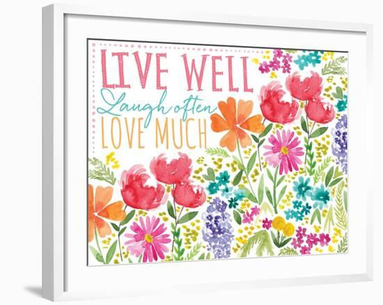 Live Well-Sara Berrenson-Framed Art Print