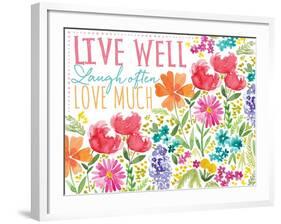 Live Well-Sara Berrenson-Framed Art Print