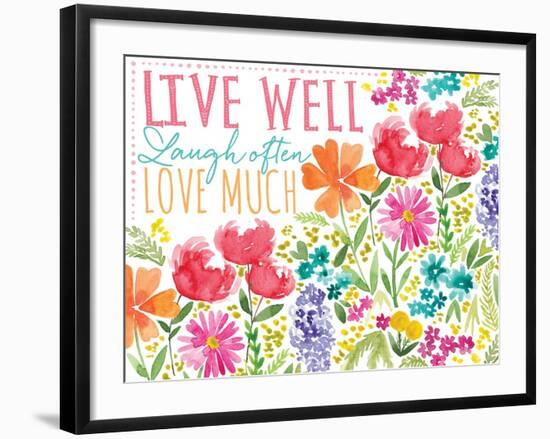 Live Well-Sara Berrenson-Framed Art Print