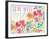 Live Well-Sara Berrenson-Framed Art Print