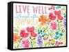 Live Well-Sara Berrenson-Framed Stretched Canvas