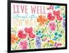 Live Well-Sara Berrenson-Framed Art Print