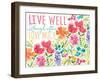 Live Well-Sara Berrenson-Framed Art Print