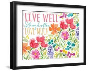 Live Well-Sara Berrenson-Framed Art Print