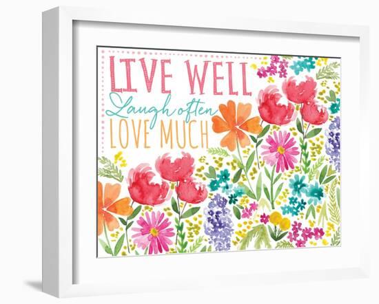 Live Well-Sara Berrenson-Framed Art Print