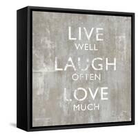 Live Well-Jamie MacDowell-Framed Stretched Canvas