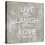 Live Well-Jamie MacDowell-Stretched Canvas