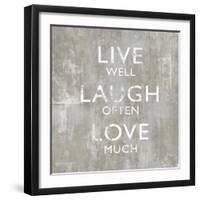 Live Well-Jamie MacDowell-Framed Art Print