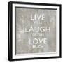 Live Well-Jamie MacDowell-Framed Art Print