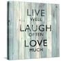 Live Well-Jamie MacDowell-Stretched Canvas