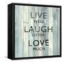 Live Well-Jamie MacDowell-Framed Stretched Canvas