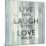 Live Well-Jamie MacDowell-Mounted Art Print