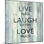 Live Well-Jamie MacDowell-Mounted Art Print