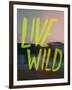 Live Wild Elk-Leah Flores-Framed Premium Giclee Print