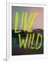 Live Wild Elk-Leah Flores-Framed Premium Giclee Print
