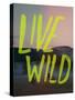 Live Wild Elk-Leah Flores-Stretched Canvas