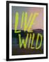 Live Wild Elk-Leah Flores-Framed Giclee Print