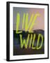 Live Wild Elk-Leah Flores-Framed Giclee Print