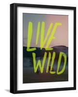 Live Wild Elk-Leah Flores-Framed Giclee Print