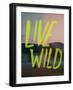 Live Wild Elk-Leah Flores-Framed Giclee Print