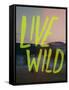 Live Wild Elk-Leah Flores-Framed Stretched Canvas