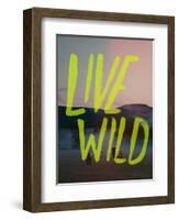 Live Wild Elk-Leah Flores-Framed Premium Giclee Print