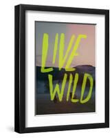 Live Wild Elk-Leah Flores-Framed Premium Giclee Print