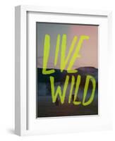 Live Wild Elk-Leah Flores-Framed Premium Giclee Print