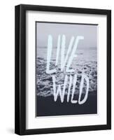 Live Wild Ocean-Leah Flores-Framed Premium Giclee Print