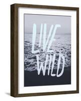 Live Wild Ocean-Leah Flores-Framed Giclee Print
