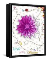 Live with Passion-Megan Duncanson-Framed Stretched Canvas