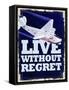 Live Without Regret-null-Framed Stretched Canvas