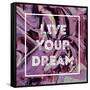 Live Your Dream-Swedish Marble-Framed Stretched Canvas