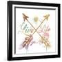 Live Your Life Gold-OnRei-Framed Art Print