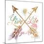 Live Your Life Gold-OnRei-Mounted Art Print