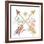 Live Your Life Gold-OnRei-Framed Art Print