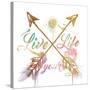 Live Your Life Gold-OnRei-Stretched Canvas