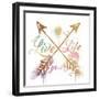 Live Your Life Gold-OnRei-Framed Art Print