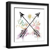 Live Your Life-OnRei-Framed Art Print