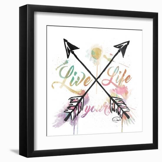 Live Your Life-OnRei-Framed Art Print