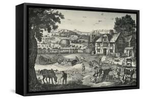 'Lively Activity on an Eighteenth-Century Farm', (1938)-Anon-Framed Stretched Canvas