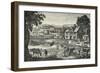 'Lively Activity on an Eighteenth-Century Farm', (1938)-Anon-Framed Giclee Print