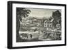 'Lively Activity on an Eighteenth-Century Farm', (1938)-Anon-Framed Giclee Print