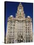 Liver Building, Pierhead, UNESCO World Heritage Site, Liverpool, Merseyside, England, UK, Europe-Rolf Richardson-Stretched Canvas